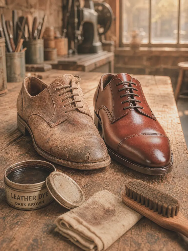Leather restoration